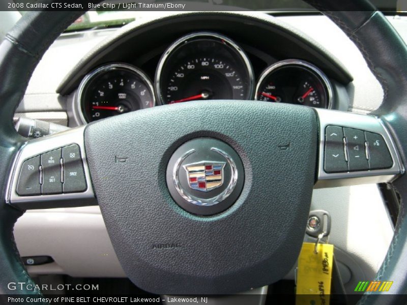 Blue Chip / Light Titanium/Ebony 2008 Cadillac CTS Sedan