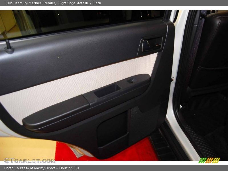 Light Sage Metallic / Black 2009 Mercury Mariner Premier
