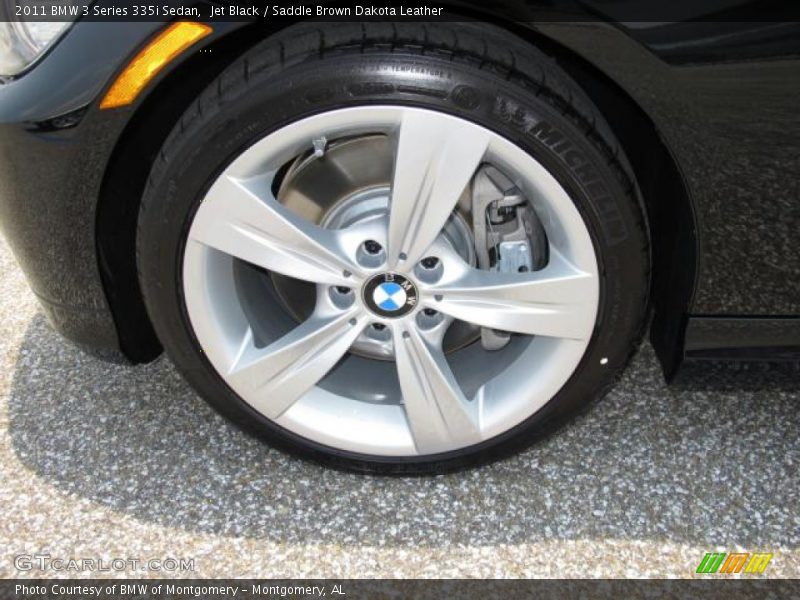 Jet Black / Saddle Brown Dakota Leather 2011 BMW 3 Series 335i Sedan