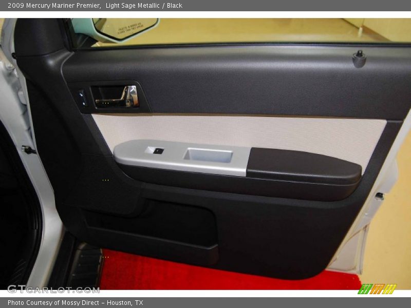 Light Sage Metallic / Black 2009 Mercury Mariner Premier