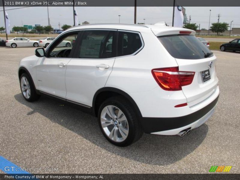 Alpine White / Black 2011 BMW X3 xDrive 35i