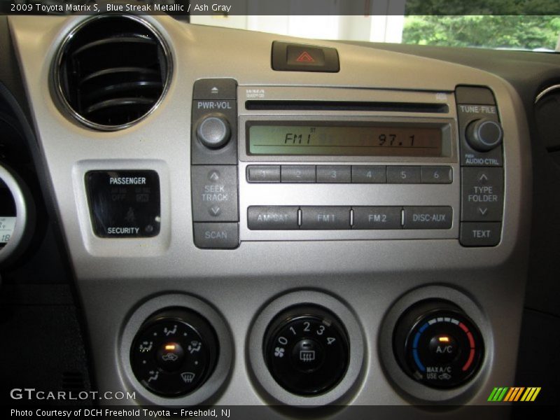 Blue Streak Metallic / Ash Gray 2009 Toyota Matrix S