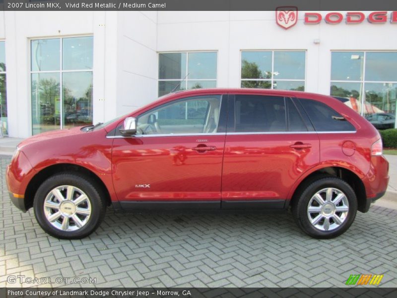 Vivid Red Metallic / Medium Camel 2007 Lincoln MKX