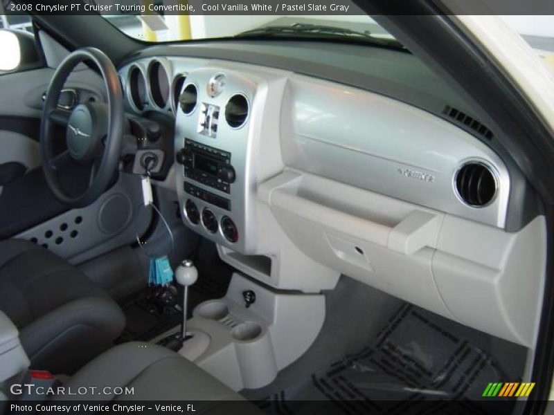 Cool Vanilla White / Pastel Slate Gray 2008 Chrysler PT Cruiser Touring Convertible