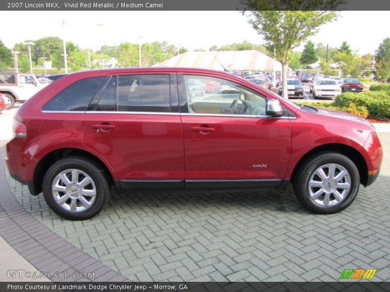 Vivid Red Metallic / Medium Camel 2007 Lincoln MKX