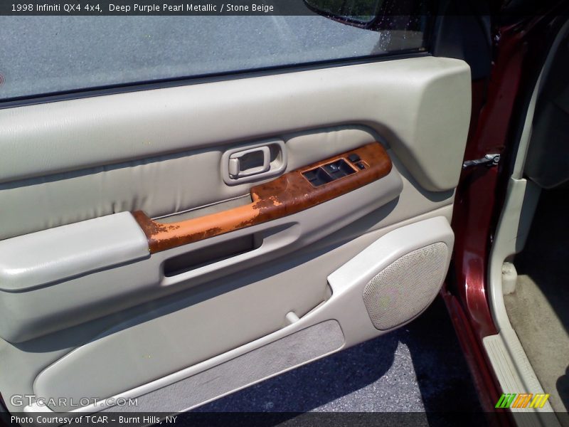 Deep Purple Pearl Metallic / Stone Beige 1998 Infiniti QX4 4x4