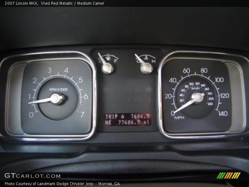 Vivid Red Metallic / Medium Camel 2007 Lincoln MKX