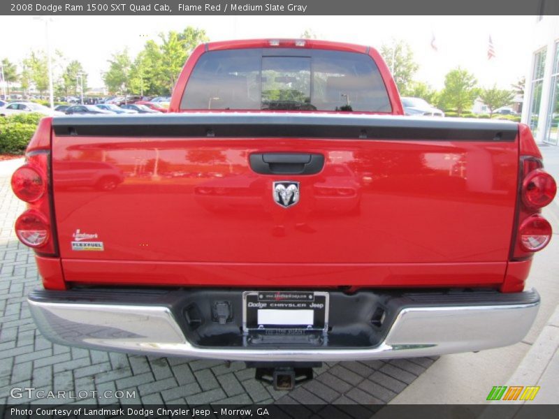 Flame Red / Medium Slate Gray 2008 Dodge Ram 1500 SXT Quad Cab