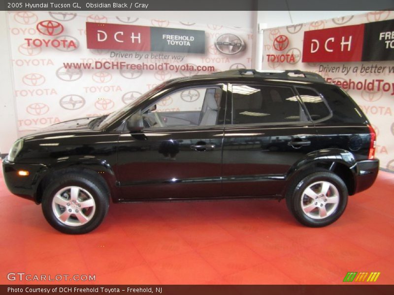 Obsidian Black / Gray 2005 Hyundai Tucson GL