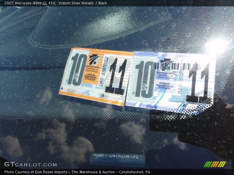 Iridium Silver Metallic / Black 2007 Mercedes-Benz GL 450