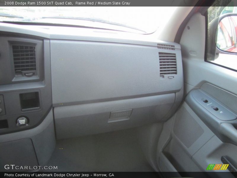 Flame Red / Medium Slate Gray 2008 Dodge Ram 1500 SXT Quad Cab