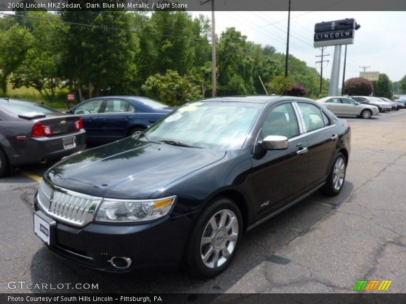 Dark Blue Ink Metallic / Light Stone 2008 Lincoln MKZ Sedan
