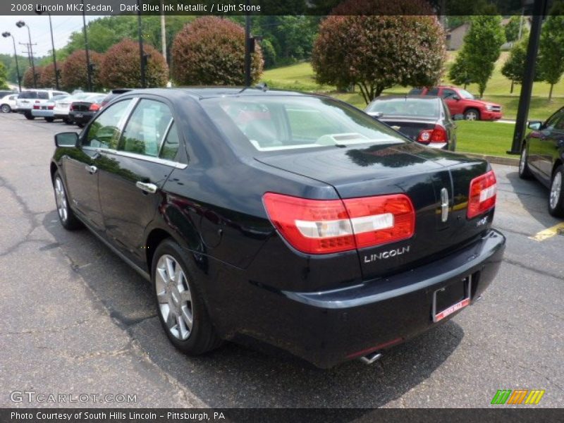 Dark Blue Ink Metallic / Light Stone 2008 Lincoln MKZ Sedan