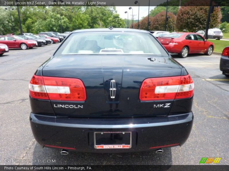 Dark Blue Ink Metallic / Light Stone 2008 Lincoln MKZ Sedan