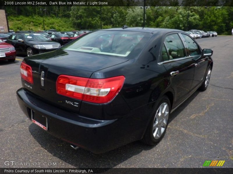 Dark Blue Ink Metallic / Light Stone 2008 Lincoln MKZ Sedan