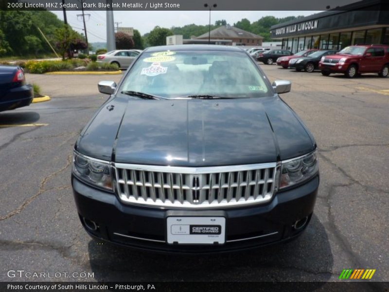 Dark Blue Ink Metallic / Light Stone 2008 Lincoln MKZ Sedan
