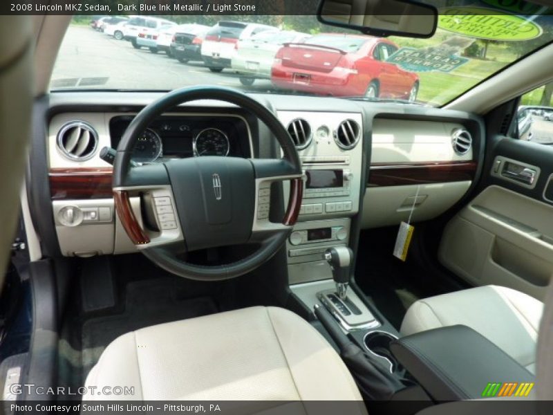 Dark Blue Ink Metallic / Light Stone 2008 Lincoln MKZ Sedan
