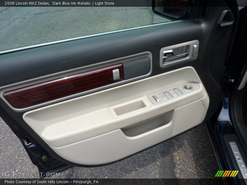 Dark Blue Ink Metallic / Light Stone 2008 Lincoln MKZ Sedan