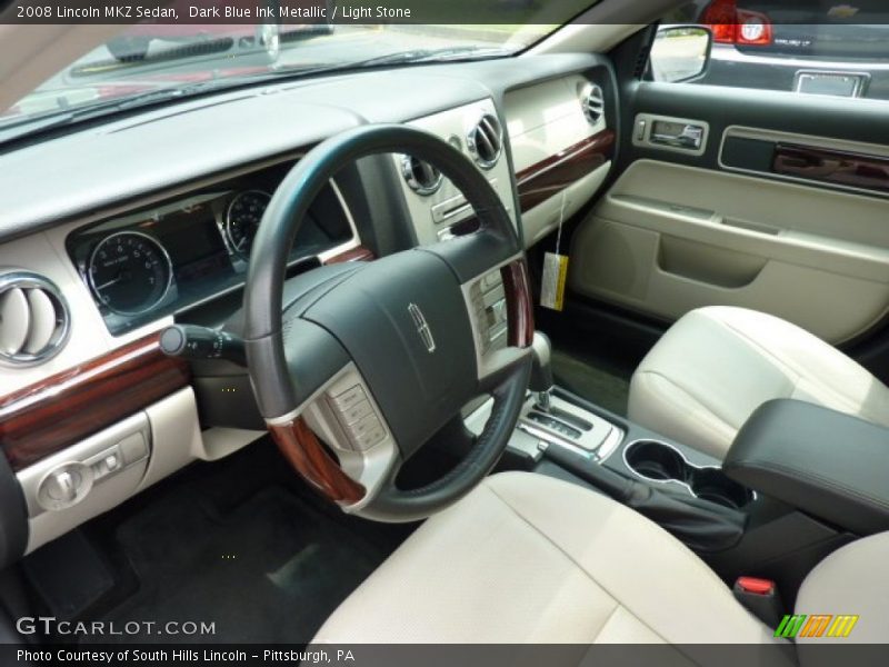 Dark Blue Ink Metallic / Light Stone 2008 Lincoln MKZ Sedan
