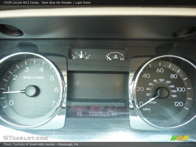 Dark Blue Ink Metallic / Light Stone 2008 Lincoln MKZ Sedan