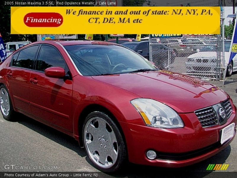 Red Opulence Metallic / Cafe Latte 2005 Nissan Maxima 3.5 SE