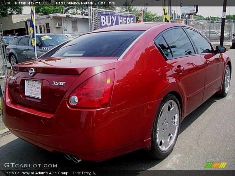 Red Opulence Metallic / Cafe Latte 2005 Nissan Maxima 3.5 SE