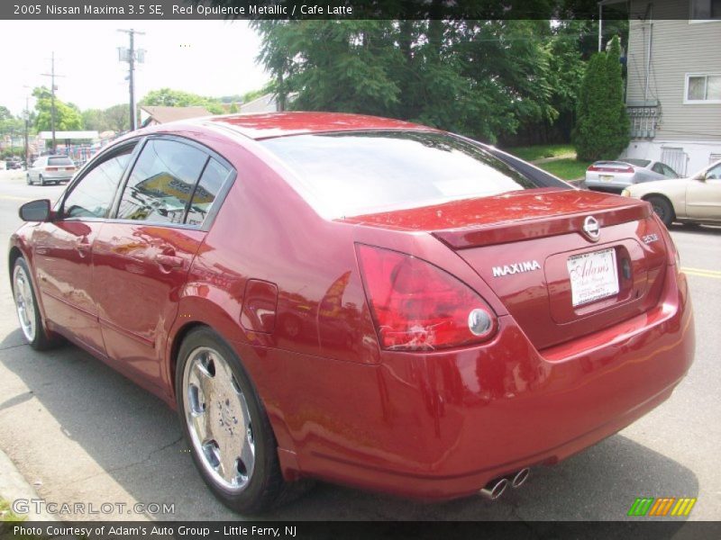 Red Opulence Metallic / Cafe Latte 2005 Nissan Maxima 3.5 SE