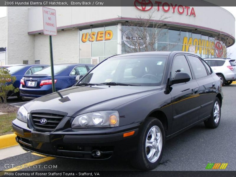 Ebony Black / Gray 2006 Hyundai Elantra GT Hatchback