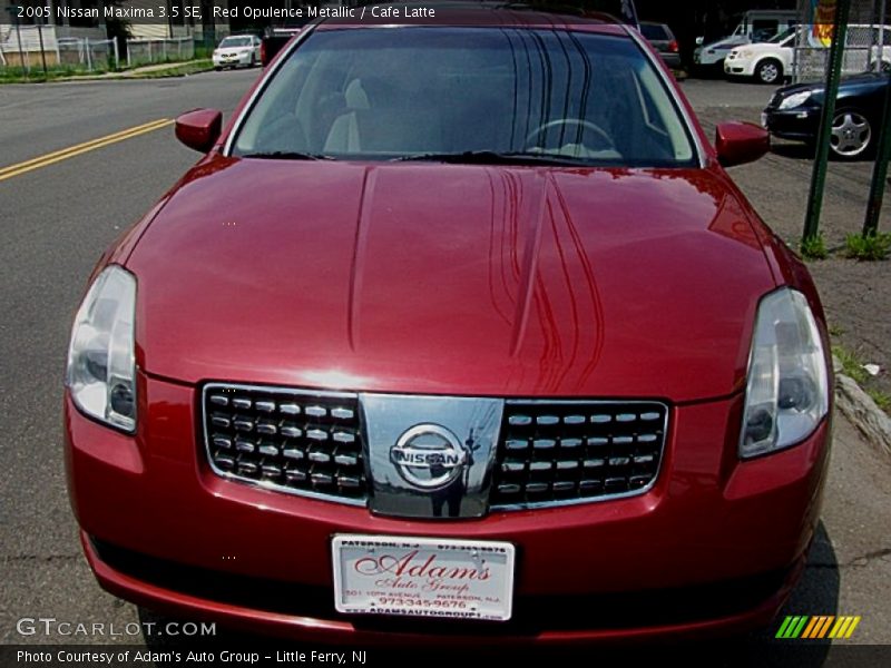 Red Opulence Metallic / Cafe Latte 2005 Nissan Maxima 3.5 SE