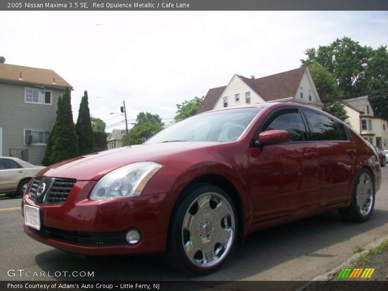 Red Opulence Metallic / Cafe Latte 2005 Nissan Maxima 3.5 SE