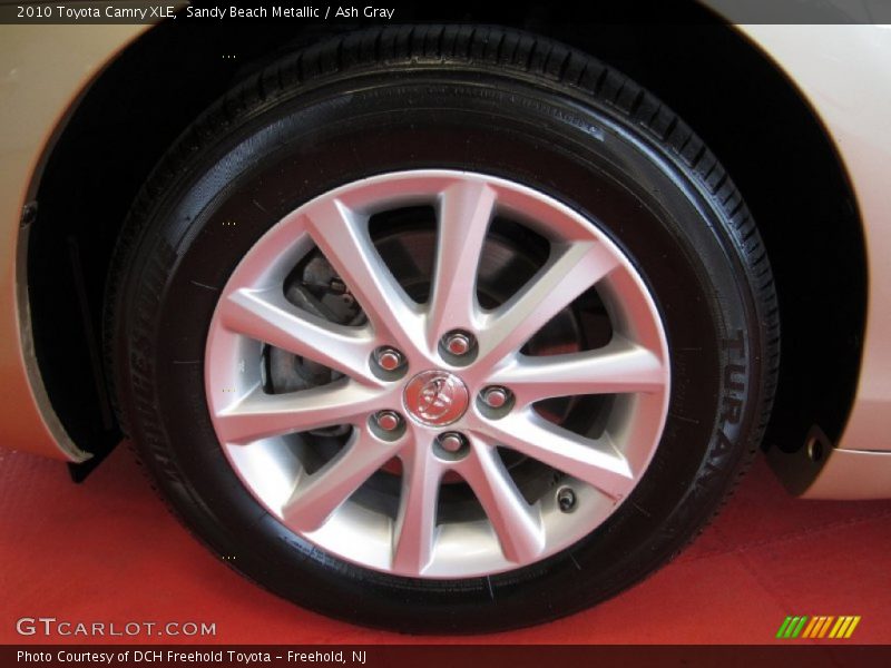 Sandy Beach Metallic / Ash Gray 2010 Toyota Camry XLE