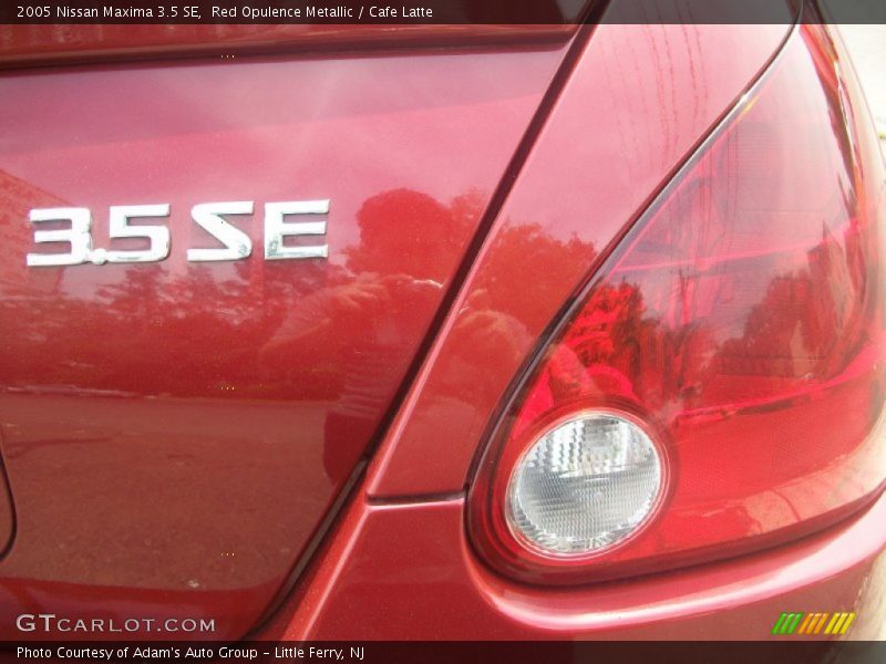 Red Opulence Metallic / Cafe Latte 2005 Nissan Maxima 3.5 SE