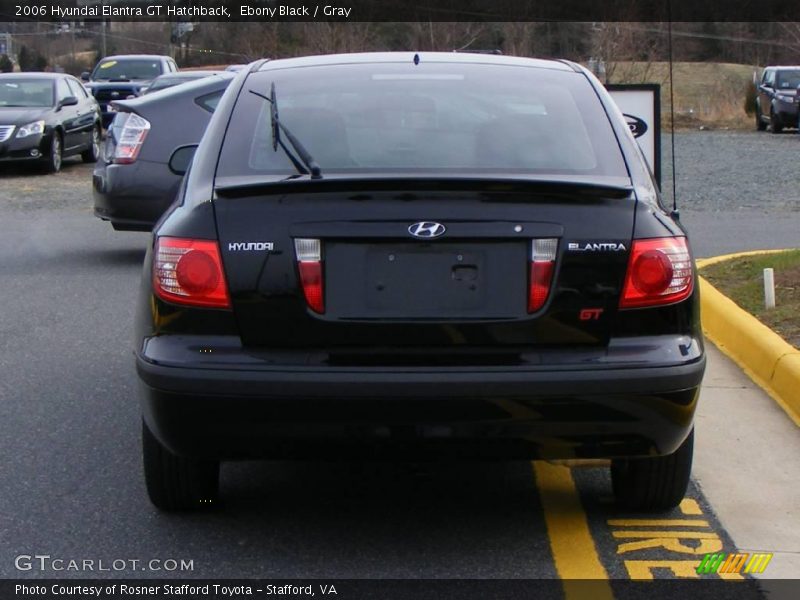 Ebony Black / Gray 2006 Hyundai Elantra GT Hatchback