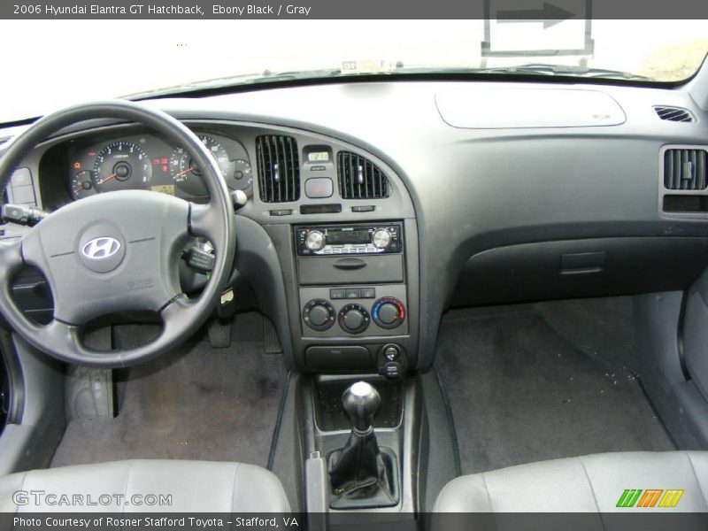 Ebony Black / Gray 2006 Hyundai Elantra GT Hatchback