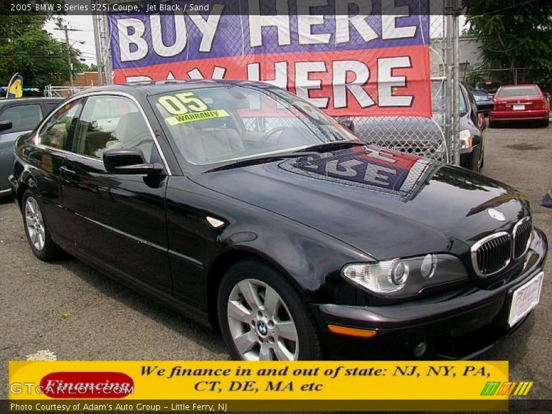 Jet Black / Sand 2005 BMW 3 Series 325i Coupe