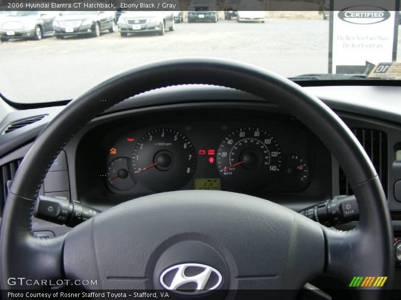 Ebony Black / Gray 2006 Hyundai Elantra GT Hatchback