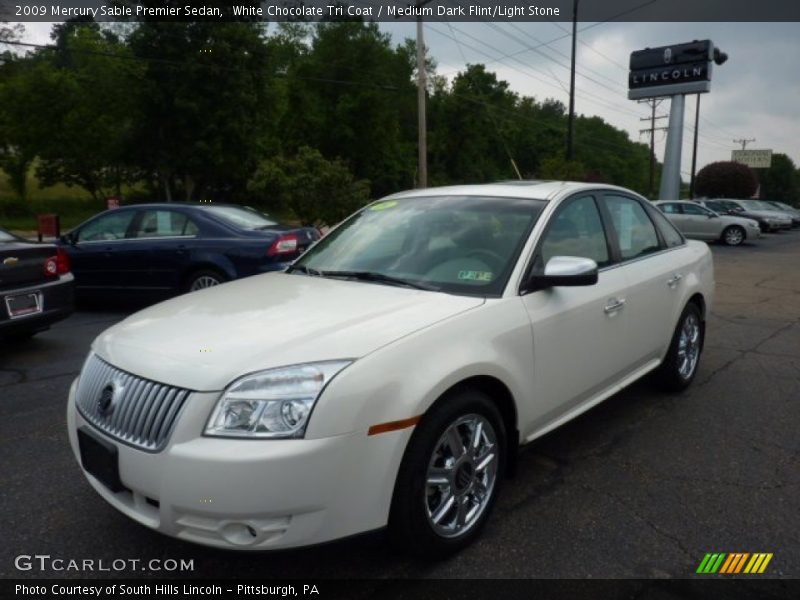 White Chocolate Tri Coat / Medium Dark Flint/Light Stone 2009 Mercury Sable Premier Sedan