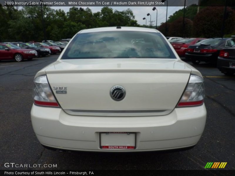 White Chocolate Tri Coat / Medium Dark Flint/Light Stone 2009 Mercury Sable Premier Sedan