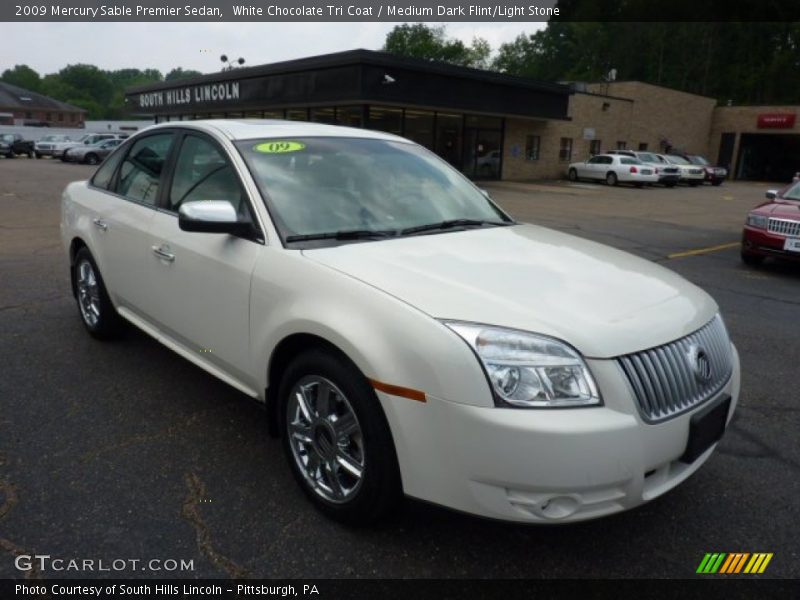 White Chocolate Tri Coat / Medium Dark Flint/Light Stone 2009 Mercury Sable Premier Sedan