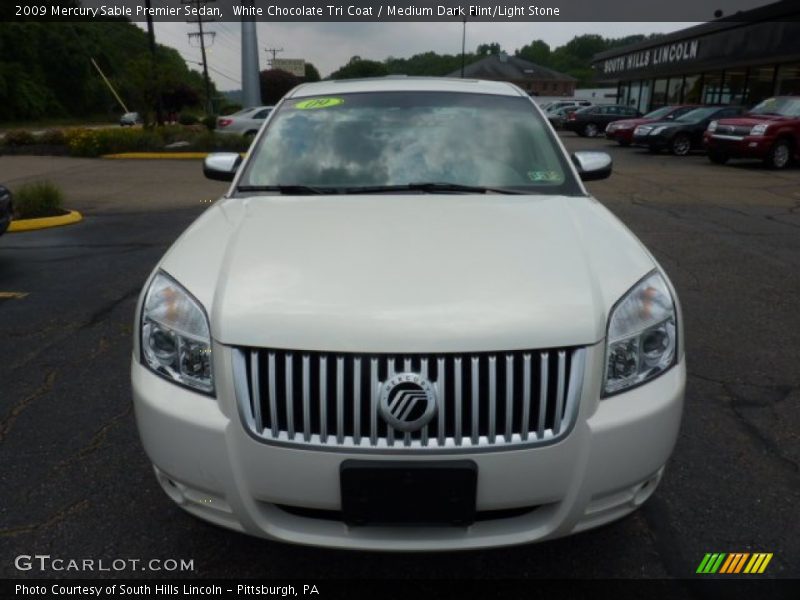 White Chocolate Tri Coat / Medium Dark Flint/Light Stone 2009 Mercury Sable Premier Sedan