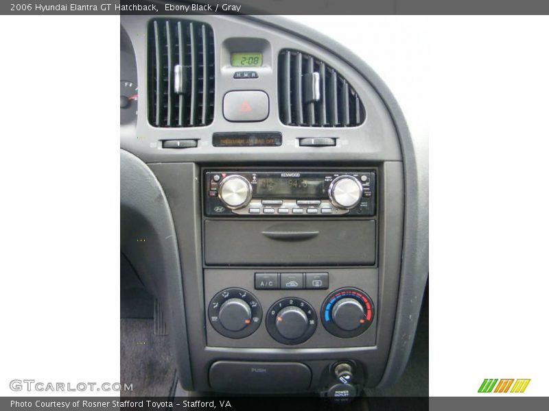 Ebony Black / Gray 2006 Hyundai Elantra GT Hatchback