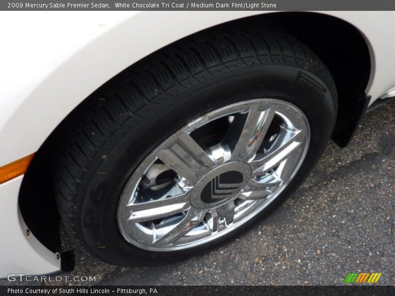White Chocolate Tri Coat / Medium Dark Flint/Light Stone 2009 Mercury Sable Premier Sedan