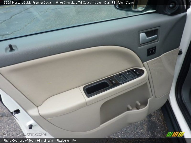 White Chocolate Tri Coat / Medium Dark Flint/Light Stone 2009 Mercury Sable Premier Sedan