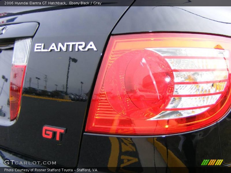 Ebony Black / Gray 2006 Hyundai Elantra GT Hatchback