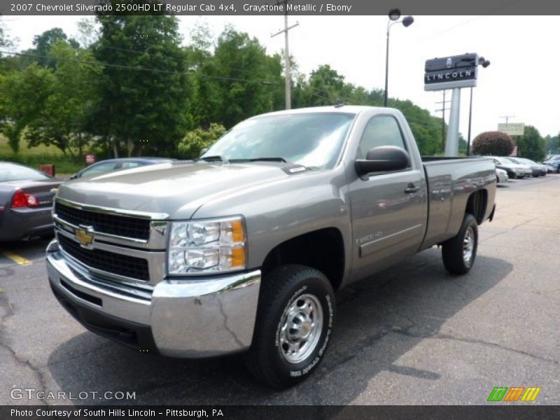 Graystone Metallic / Ebony 2007 Chevrolet Silverado 2500HD LT Regular Cab 4x4