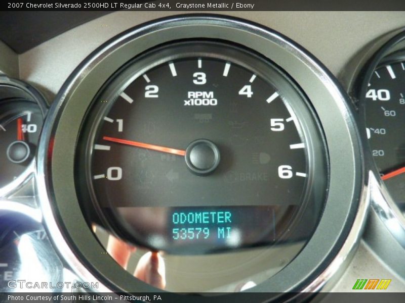 Graystone Metallic / Ebony 2007 Chevrolet Silverado 2500HD LT Regular Cab 4x4
