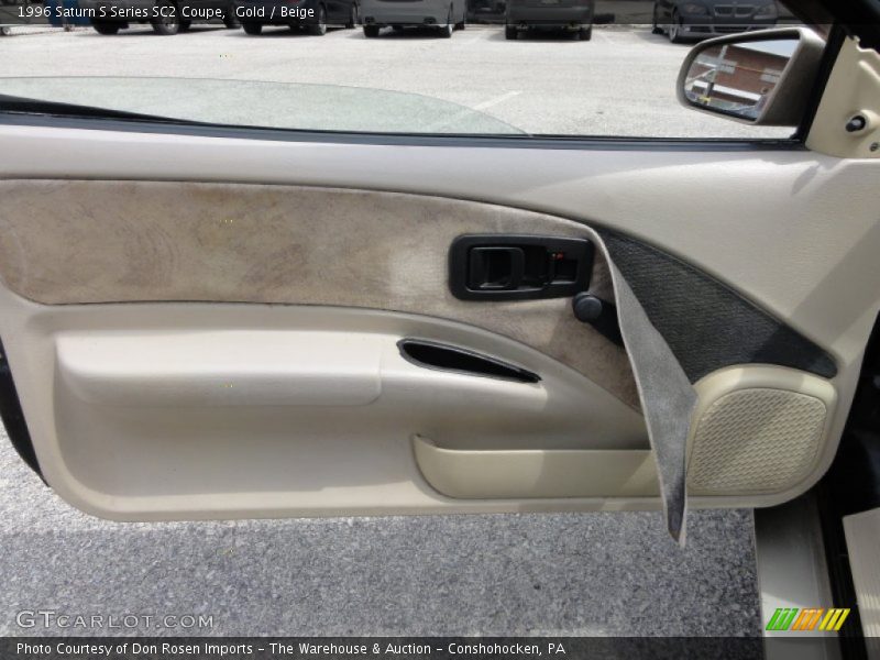 Gold / Beige 1996 Saturn S Series SC2 Coupe