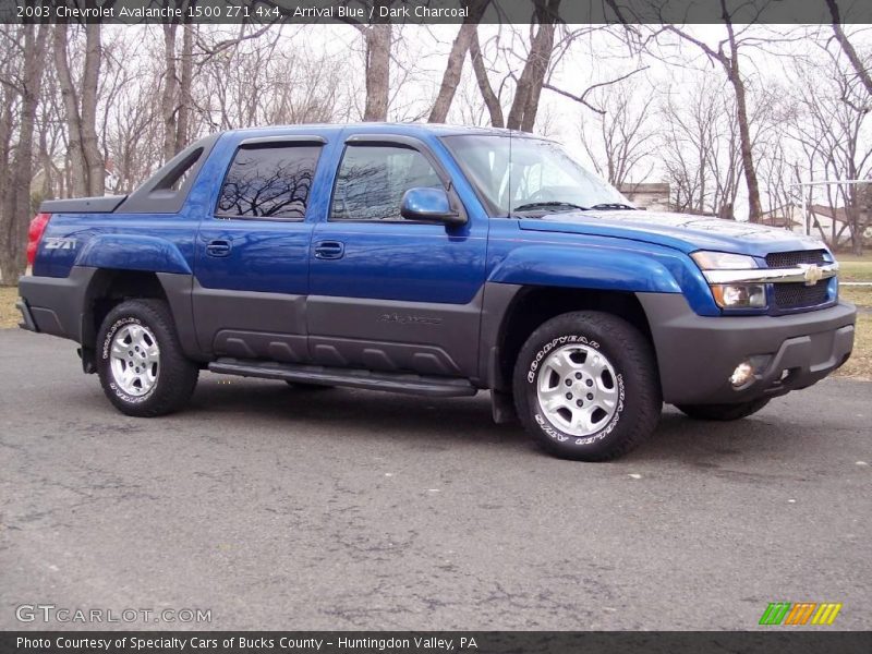 Arrival Blue / Dark Charcoal 2003 Chevrolet Avalanche 1500 Z71 4x4