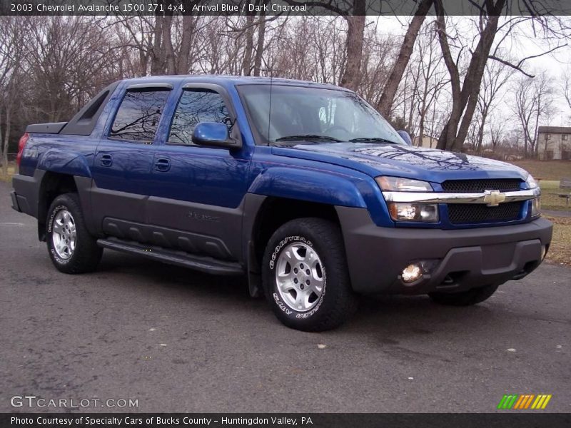 Arrival Blue / Dark Charcoal 2003 Chevrolet Avalanche 1500 Z71 4x4
