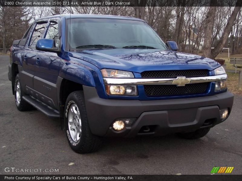 Arrival Blue / Dark Charcoal 2003 Chevrolet Avalanche 1500 Z71 4x4